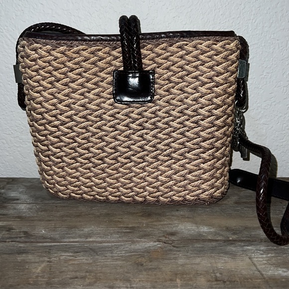 Brighton Basket Weave Handbag ECU - Picture 4 of 12
